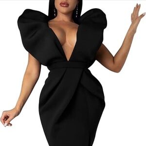 Elegant Black Women's Dress Sz XL